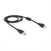 Καλώδιο USB DeLOCK 83566 USB 2.0 1 m USB A USB B μαύρο