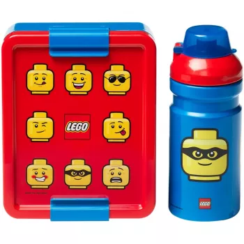 Σετ γεύματος LEGO 40580001 Bright Blue – Παιδικό σετ δοχείου φαγητού και παγουριού