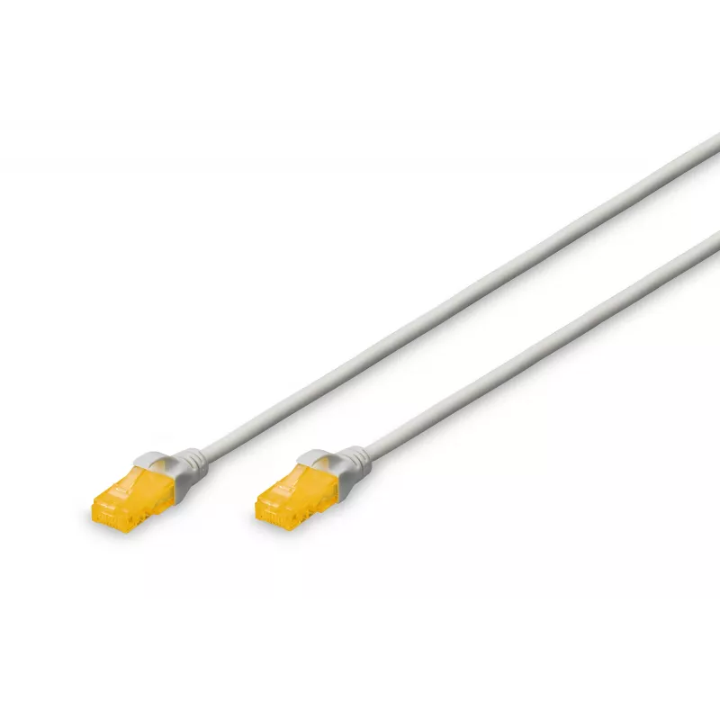 DIGITUS CAT 6A U/UTP λεπτό patch καλώδιο RJ-45 Cat6a 2m γκρι
