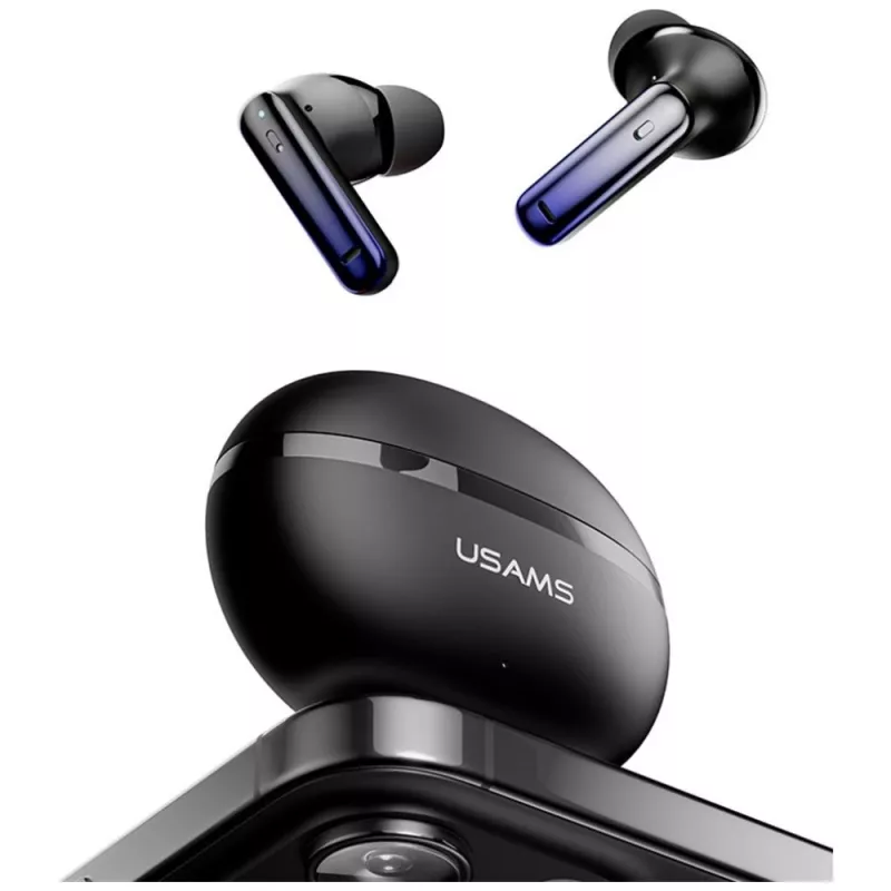 Ακουστικά Bluetooth Usams TWS E02 ANC+ENC μαύρα