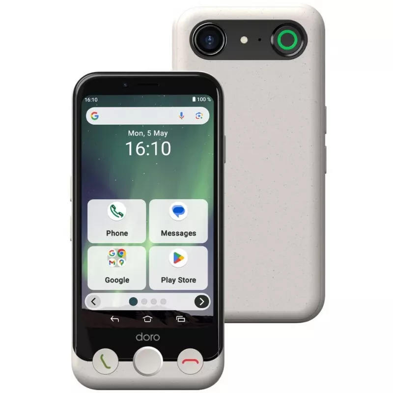 Smartphone Doro Aurora A10 4,5 ίντσες 4GB RAM 64GB μαύρο λευκό