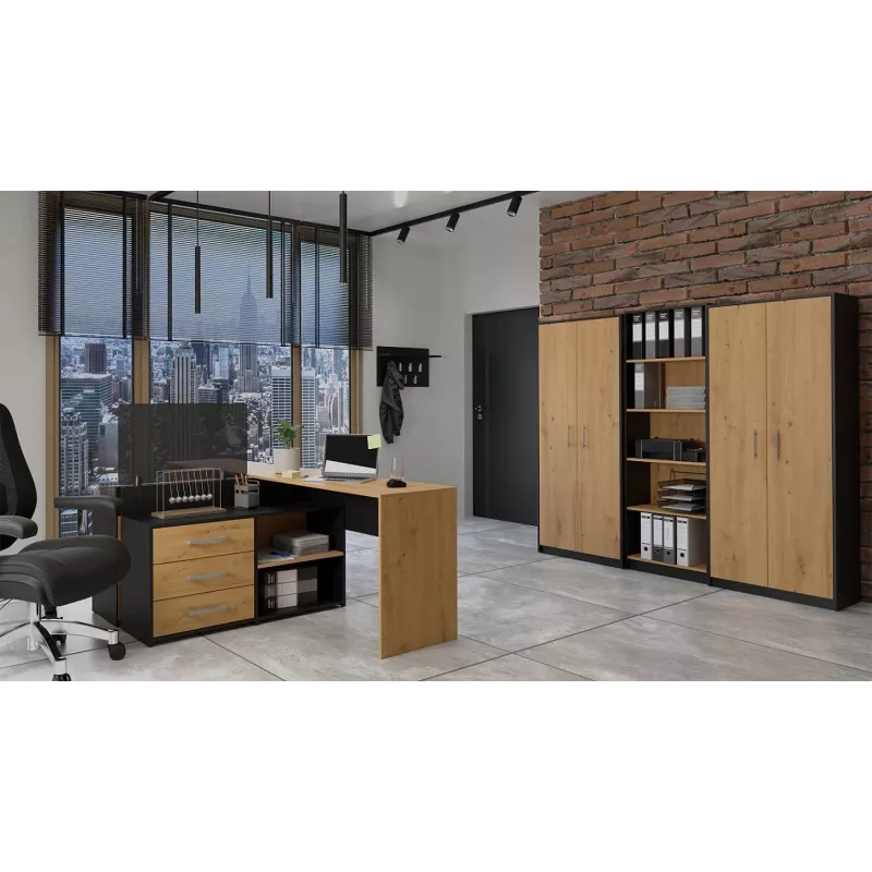 Topeshop OLIV 2D ANT/ART KPL βιβλιοθήκη
