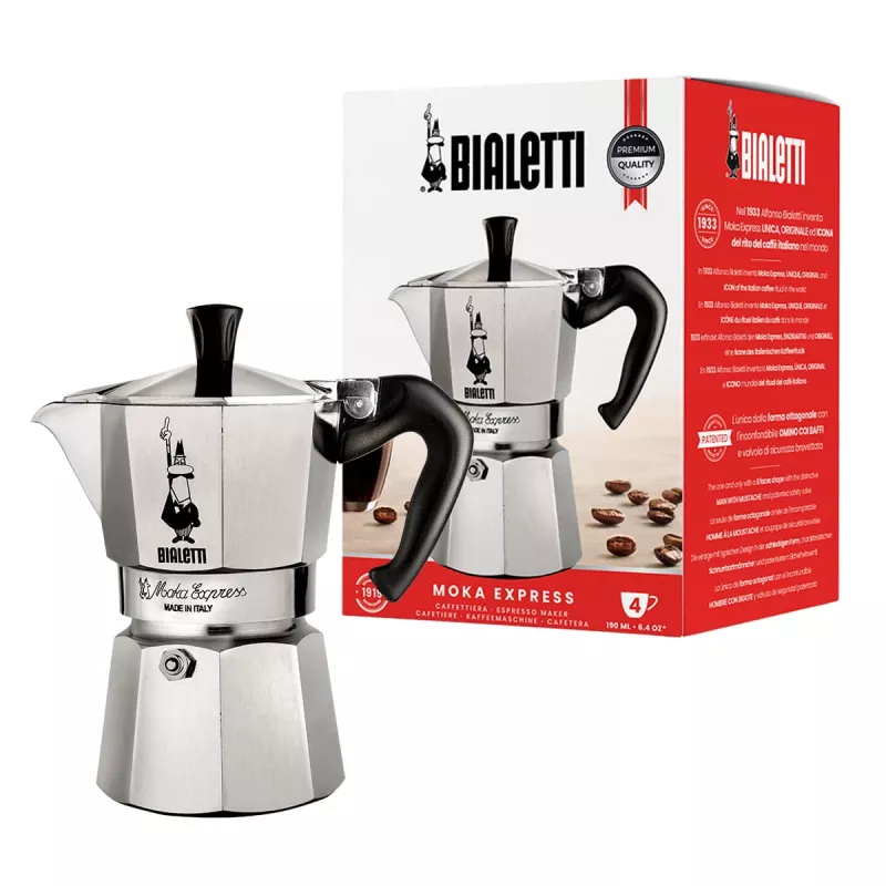 Bialetti Moka Express Καφετιέρα Moka 0,23 L Αλουμίνιο