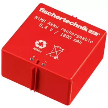 Fischertechnik 34969 σετ επαναφορτιζόμενων μπαταριών με φορτιστή, NiMH 1,8 Ah, κόκκινο