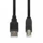 iBox IKU2D Καλώδιο USB 3 m USB 2.0 USB A USB B Μαύρο