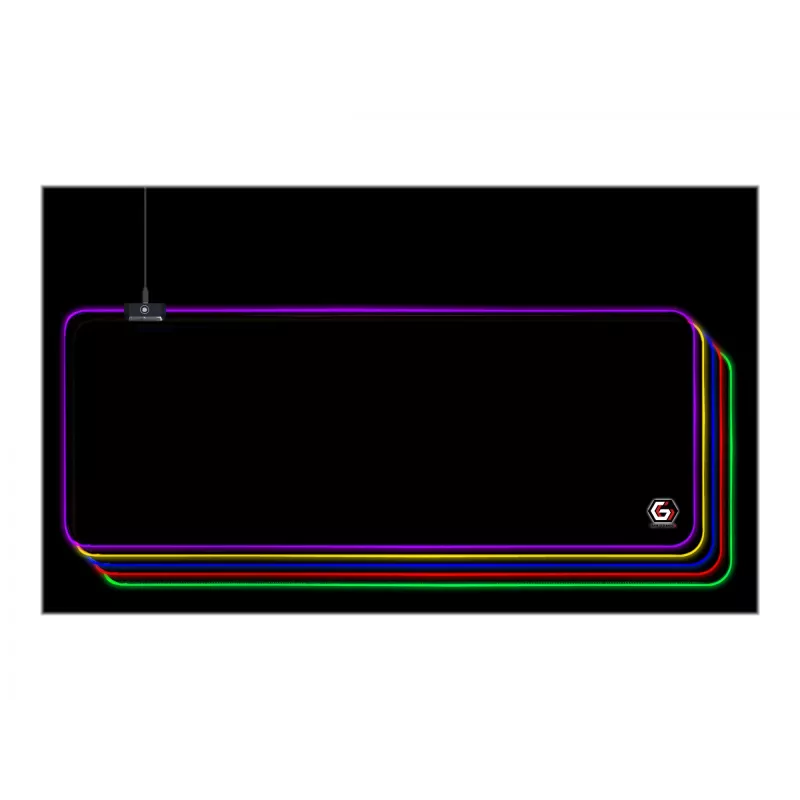 Gembird MP-GAMELED-L Mousepad Gaming Mousepad Μαύρο