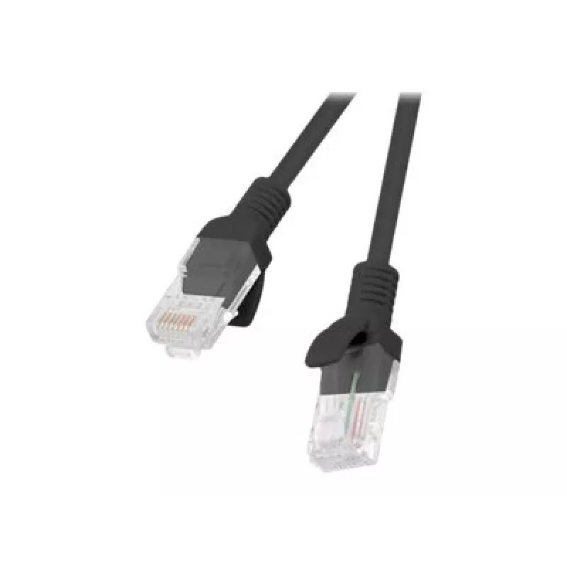 Καλώδιο δικτύου LANBERG PCU5-10CC-0200-BK RJ-45 Cat5e U/UTP 2 m Μαύρο