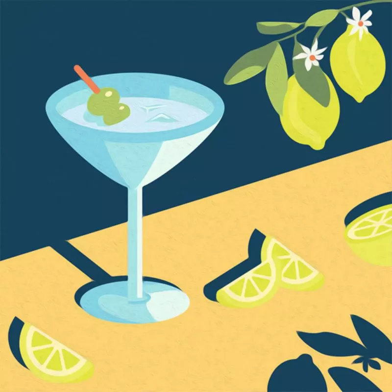 Σετ ζωγραφικής Ravensburger CreArt Mocktail Lemon – σετ ζωγραφικής με αριθμούς