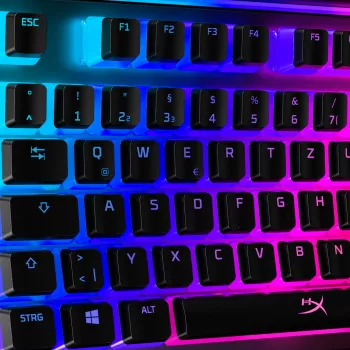 HyperX Pudding Keycaps – πλήρες σετ πλήκτρων – ABS – μαύρο (DE-Layout) – πλήκτρα πληκτρολογίου – ABS – μαύρο