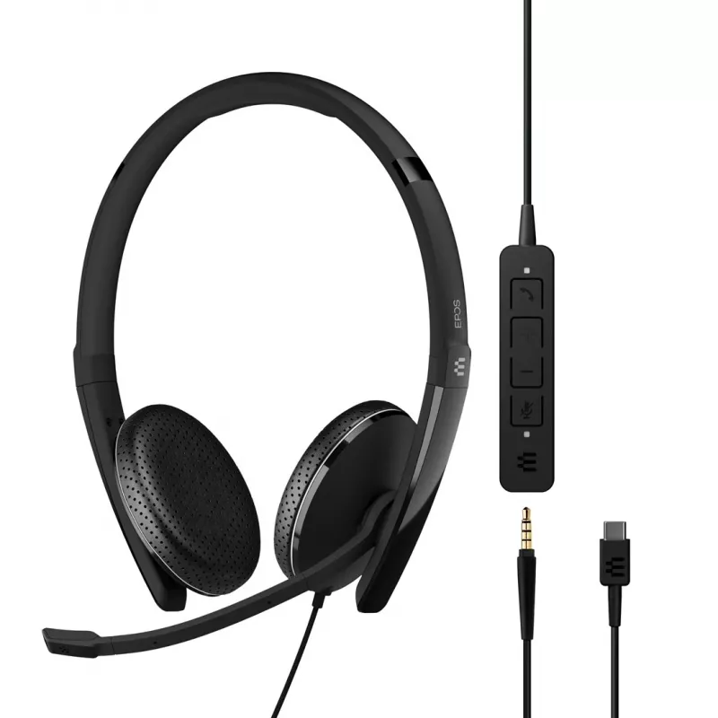 EPOS ADAPT 165 USB-C II headset ενσύρματο κεφαλής Γραφείο/Call center USB Type-C μαύρο