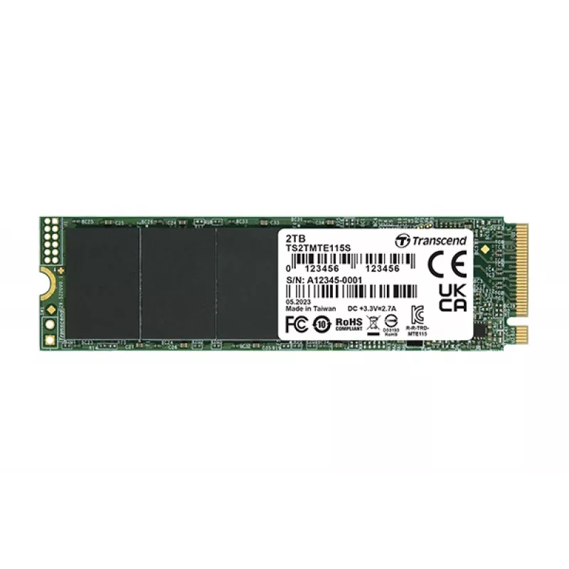 Μονάδα SSD Transcend 1 TB M.2 PCIe Gen3 x4 NVMe TS1TMTE115S