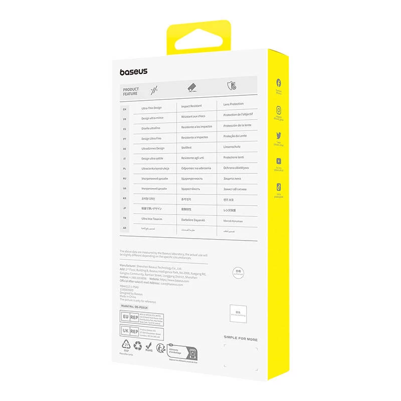 Θήκη κινητού Baseus OS‑Lucent Series για iPhone 15 Plus, διαφανής, λεπτή