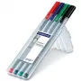 Fineliner Staedtler 334 SB4 Μαύρο Μπλε Πράσινο Κόκκινο