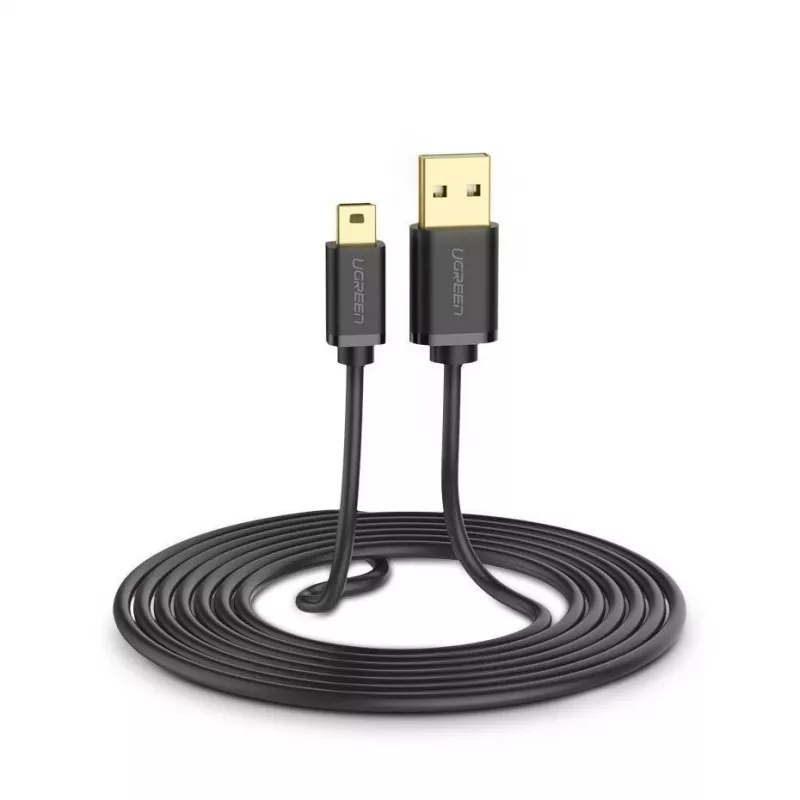 Καλώδιο USB Ugreen - Mini-USB 480 Mbit/s 3 m US132 (μαύρο)