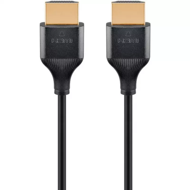 Καλώδιο HDMI Goobay 75297 0,5 m HDMI Type A Βύσμα 48 Gbit/s Μαύρο