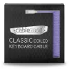 CableMod Classic Coiled CM-CKCA-CW-PW150PW-R σπιράλ καλώδιο πληκτρολογίου, USB-C σε USB-A, 150 cm, Rum Raisin