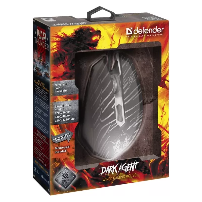 Ποντίκι Defender DARK AGENT GM-590L USB Type-A