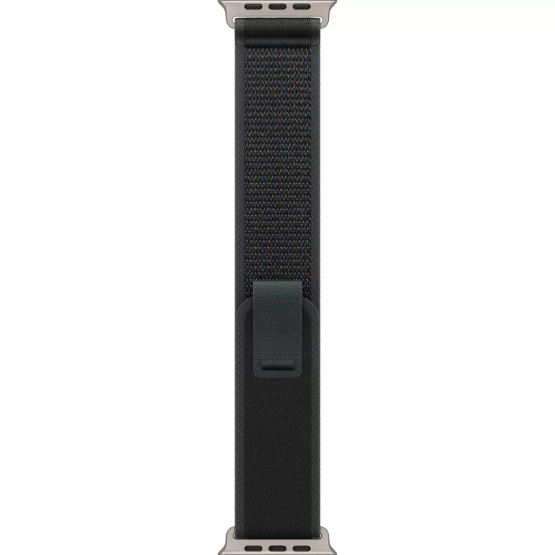Band Apple 49mm Μαύρο Trail Loop M/L Natural Titanium Finish