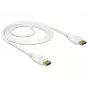 Καλώδιο DisplayPort DeLOCK 85509 1,5 m λευκό