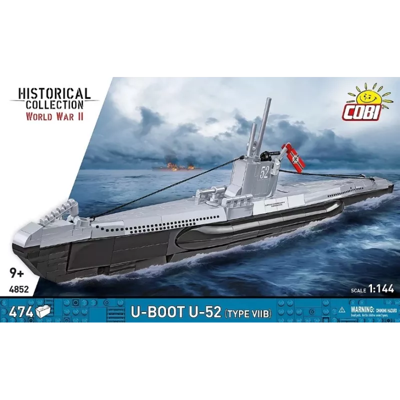 Σετ κατασκευής Cobi U-Boot U-52 – μοντέλο 474 τεμαχίων