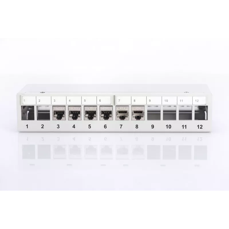 Επιτραπέζιο αρθρωτό patch panel Digitus DN-93706 12 θυρών