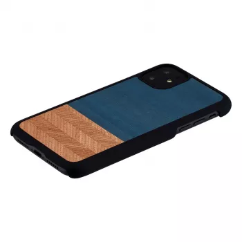 Θήκη smartphone man and wood για iPhone 11 – προστατευτική θήκη σε denim μαύρο
