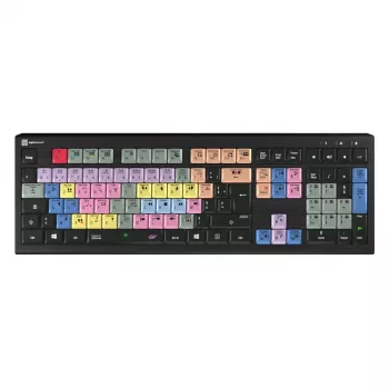 Logickeyboard LKB-EDIUS-A2PC-FR Πληκτρολόγιο Universal USB AZERTY Γαλλικό Μαύρο