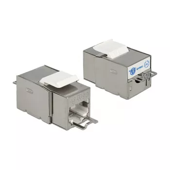 Delock 86404 Keystone-Module RJ45 Secure Cat.6 σε LSA, Λευκό