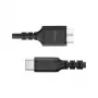 Καλώδιο USB MediaRange MRCS257 0,5 m — Micro-USB B σε USB-C, USB 3.2 Gen 1 (5 Gbit/s), Μαύρο