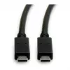 Καλώδιο USB ROLINE 11.02.9057 USB 3.2 Gen 2 1m USB C μαύρο