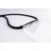 Λουρί λαιμού smartphone Lookabe για iPhone 7/8 Plus — χρυσή αλυσίδα, μαύρη θήκη