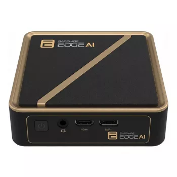 Barebone επιτραπέζιος Sapphire EDGE AI 350 με υποστήριξη μνήμης DDR5 και έξοδο HDMI