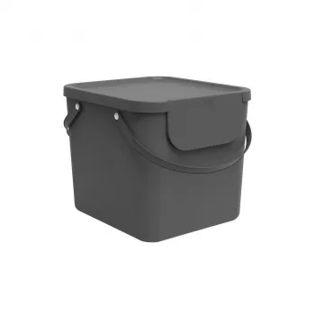 Rotho Albula κάδος διαλογής απορριμμάτων, 40 l, ανθρακί
