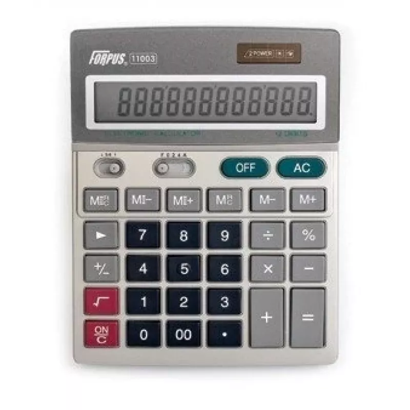 Επιτραπέζια αριθμομηχανή Forpus FO11003 Basic Γκρι