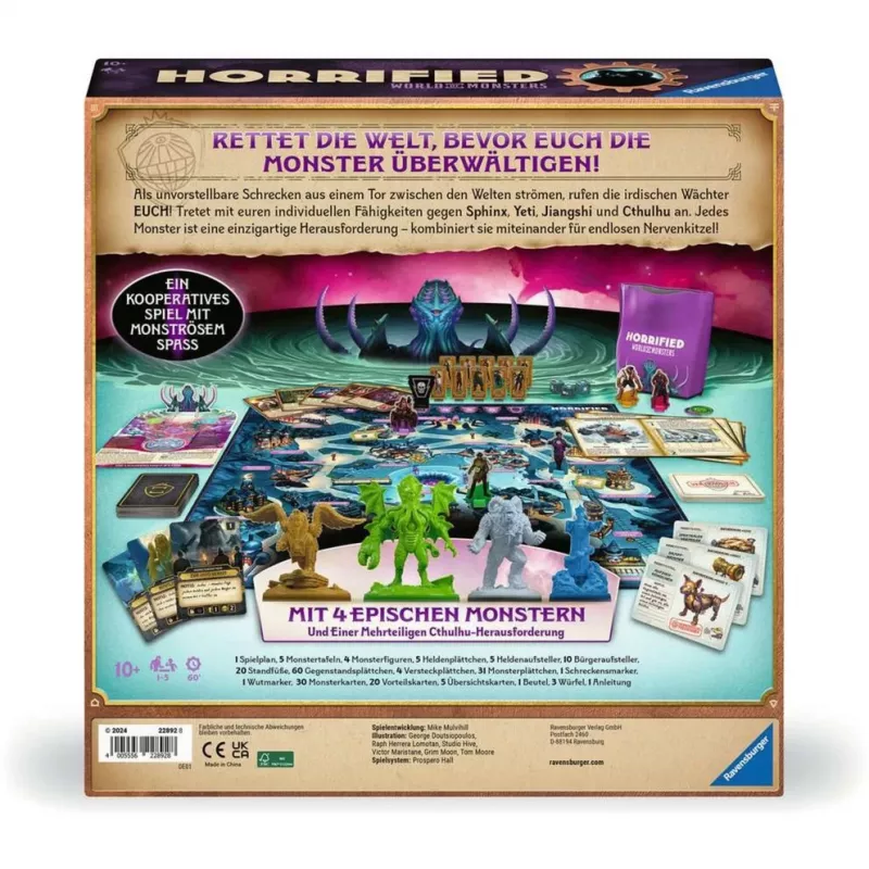 Horrified World of Monsters, επιτραπέζιο παιχνίδι