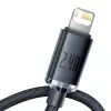 Baseus Crystal Shine καλώδιο USB σε Lightning, 2,4 A, 1,2 m (μαύρο)