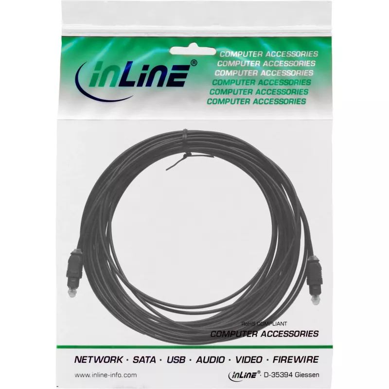 Οπτικό καλώδιο ήχου Toslink αρσενικό / αρσενικό 1 m InLine 89921