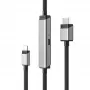 ALOGIC ULCHDPD01-SGR Καλώδιο βίντεο-προσαρμογέας 1 m USB Type-C HDMI + USB Ασημί
