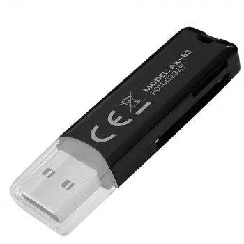 Αναγνώστης καρτών SD, USB 2.0, 480 Mbit/s, AK-63 Savio SAVAK-63