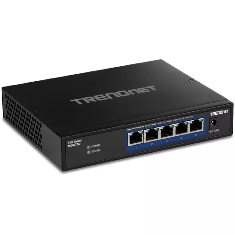 Switch δικτύου Trendnet TEG-S750 10G Ethernet 5 θύρες Μαύρο