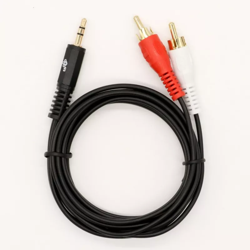 Καλώδιο TB 3,5mm MiniJack -2x RCA M/M 1,5m (AKTBXAJ2RCA150B)