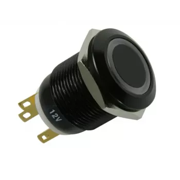 Lamptron LAMP-SW1912L-H αντιβανδαλιστικός διακόπτης 19 mm, Blackline, κόκκινος