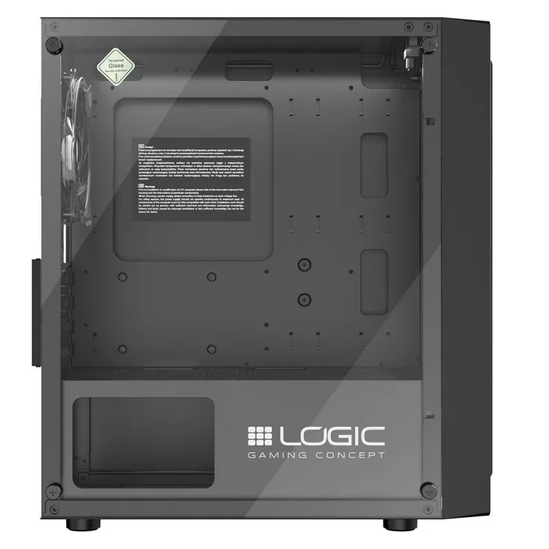 Κουτί υπολογιστή Logic Concept Atos AM-ATOS-10-0000000-0002 ATX μαύρο