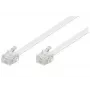 Τηλεφωνικό Καλώδιο Microconnect MPK191W RJ-11 Standard 15 m Λευκό