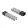 DELOCK USB 3.2 Gen 1 (3.1 Gen 1) 4-Port Hub με Type-A + Type-C Host (5000 Mbit/s) μαύρο/διαφανές