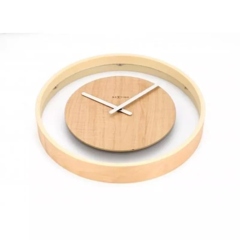 NeXtime ρολόι 3046 Wood Loop, Ø30 cm, Επιτοίχιο, Ξύλο