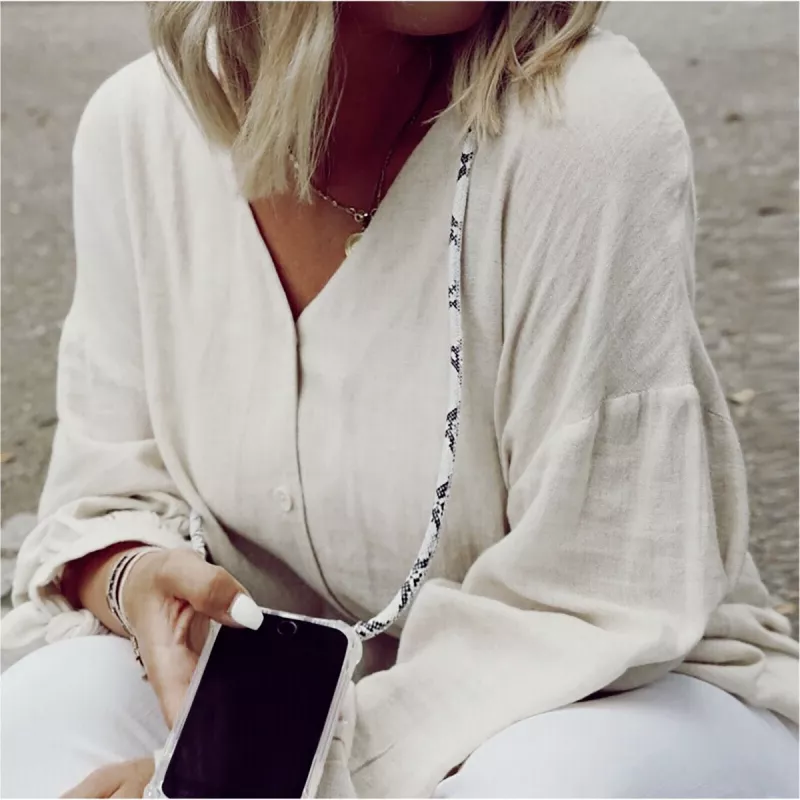 Κολιέ Lookabe Snake Edition για iPhone X/Xs — ασημί μενταγιόν αξεσουάρ