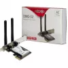 Inter-Tech DMG-32 - Ενσωματωμένο - Ασύρματο - PCI Express - Wi-Fi - 650 Mbit/s - Μαύρο - Ασημί (88888148)