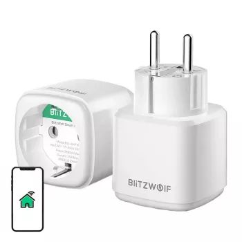 Έξυπνη πρίζα BlitzWolf BW-SHP15 ZigBee 3680W — επιτοίχια πρίζα συμβατή με WLAN/ZigBee