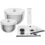 Σετ δοχείων φύλαξης τροφίμων κενού ZWILLING Fresh&Save Bowl Starter Set 9 τεμ. ανοξείδωτο ατσάλι